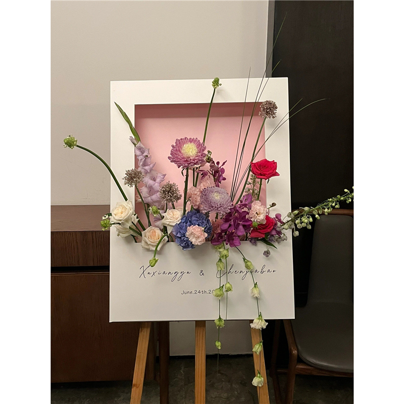 04 Panneau de bienvenue avec cadre, sans fleurs