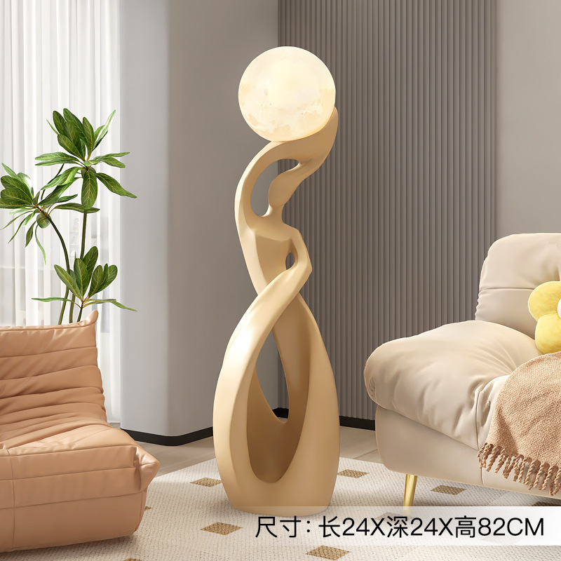Decorazione del pavimento per signora-marrone/altezza 82cm