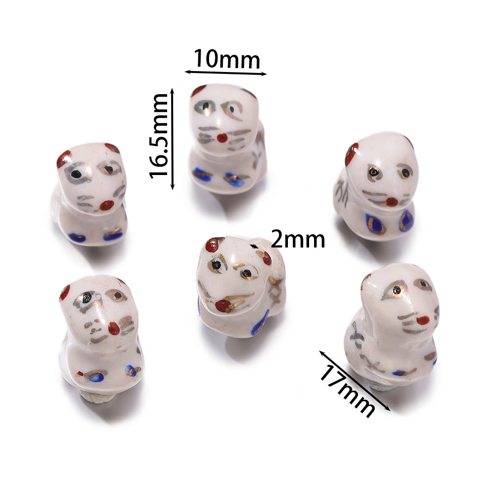 Abstract puppy (approx. 10*16.5mm) 1 piece