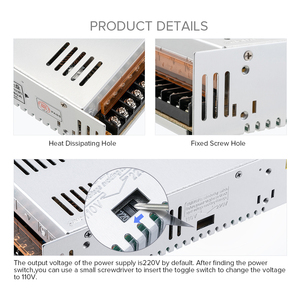 Profesyonel tedarikçi güvenlik ve koruma WS2811 LED aydınlatma şeridi 15 20A 25A 30A 40A 60A DC12V sürücü güç kaynağı - Product Image 3