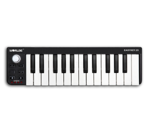 PANDAMINIc 25-Key Mini Digital EASYKEY.25 sintetizador plástico música MIDI controlador para accesorios de instrumentos musicales - Product Image 1