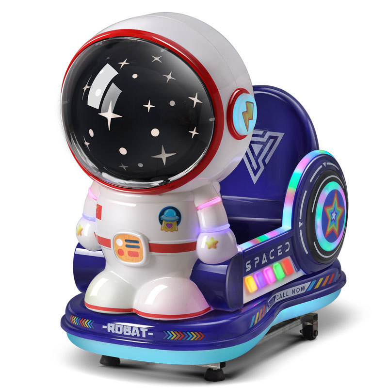 Astronauta de pantalla normal azul oscuro