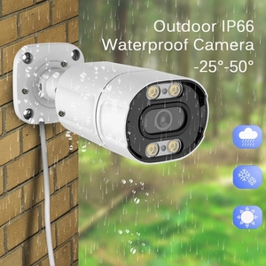 XONZ 4K 8MP POE IP Smart AI Face Detection sicurezza LED visione notturna Audio Video sorveglianza telecamere di sicurezza CCTV impermeabili - Product Image 2