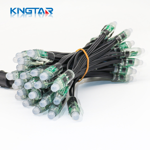 12MM indirizzabile RGB LED Pixel modulo digitale sogno colore diffuso con filo nero IP68 luci di grondaia - Product Image 2