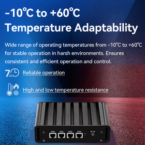 N100 impresa casa Fanless Mini PC Firewall Server di rete 4 LAN 2.5G Intel I225V Ethernet Nic Pfsense Router Gateway - Product Image 6