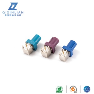 Facoaxial SMB erkek tak D kodu Z kodu konektörü PCB dayanağı koaksiyel RF konnektörleri için su geçirmez dik açı - Product Image 2