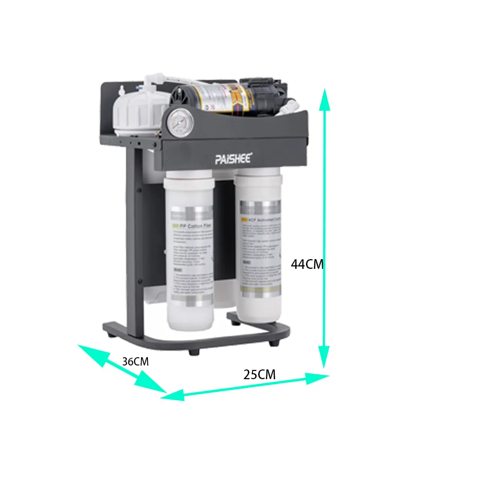 Purificador de sistema RO 1000GPD, tanque de conexión rápida, sin ósmosis inversa, filtro de agua alcalina mineral OEM KDF para uso doméstico