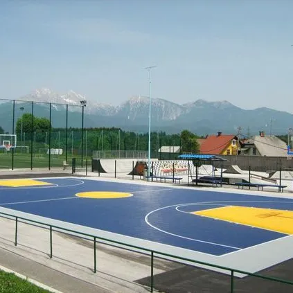 Muestra gratis antideslizante impermeable ecológico de polipropileno mutiuse suelo deportivo tenis bádminton baloncesto baldosas de suelo