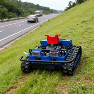 Ce EPA phê duyệt tất cả các địa hình Máy cắt cỏ nông nghiệp cao su theo dõi điều khiển từ xa <span class=keywords><strong>Robot</strong></span> Máy cắt cỏ 550 mét - Product Image 1