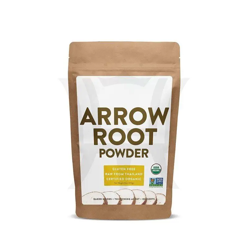 Organic ArrowRoot Powder Include Large Amount of Vitamin and Protein Moisten Lung and Relieve Cough