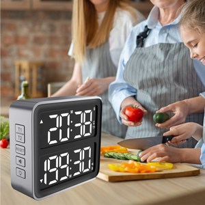 Беспроводной портативный кухонный электронный таймер с ЖК-дисплеем - Product Image 1