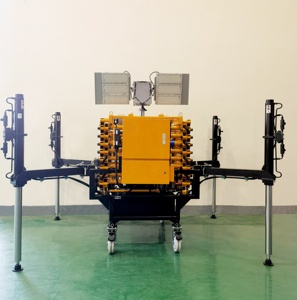 Automatic <strong>Loading</strong> <strong>and</strong> <strong>Unloading</strong> Scissor Type Hydraulic Lifting Lighting Tower Mobile Intelligent Lighting <strong>Platform</strong> - Product Image 2