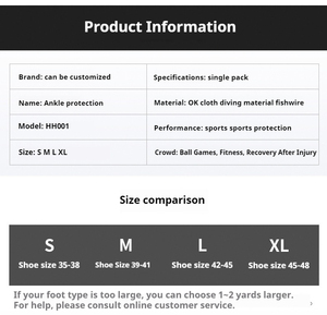 Sangle de compression de la cheville sangle de cheville de gymnastique de compression équipement de protection sportive d'alpinisme en plein air orthèse de soutien de la cheville - Product Image 2