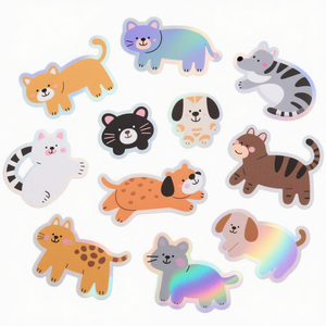 Fancy Popular Customized Pvc Vinyl <strong>Sticker</strong> Sheet Label Adhesive Printed Dust Removable Die Cut <strong>Sticker</strong> - Product Image 1