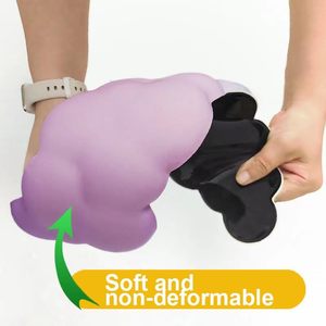 Teclado ergonómico, ratón, Nube de silicona larga, reposamuñecas, almohadilla de Gel, patrón cuadrado, accesorio de ordenador de oficina, Anime para uso en ordenador portátil - Product Image 3