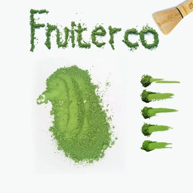 Fruiterco pó orgânico de matcha da etiqueta privada 100% natural pó de matcha do chá verde