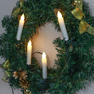 <strong>Battery</strong> Operated LED Christmas Tree Decoration Candle <strong>Lights</strong> <strong>String</strong> Flameless Candles <strong>with</strong> Clip Warm White <strong>String</strong> <strong>Light</strong> Candles - Product Image 4