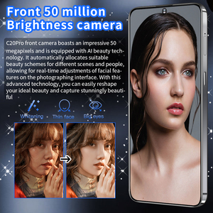 热卖原装C20pro智能手机16gb + 1t双sim卡7.3英寸屏幕手机支持安卓手机快速充电