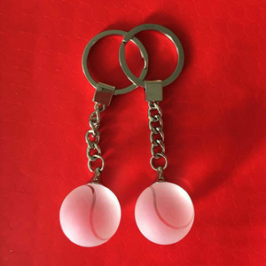Thủy tinh pha lê thể thao bóng chày bóng rổ bóng chuyền bóng đá bóng Keyring MH-YS0432 - Product Image 5
