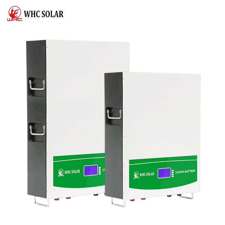 WHC Batterie Solaire agli ioni di litio 12V 12.8V 24 Volt 100Ah 200Ah 400Ah Batterie ad energia solare batteria agli ioni di litio fosfato