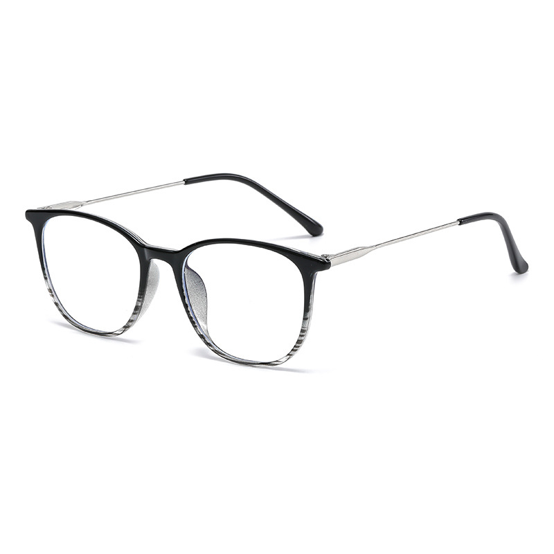 Black top-stripe bottom-silver frame with C3 legs