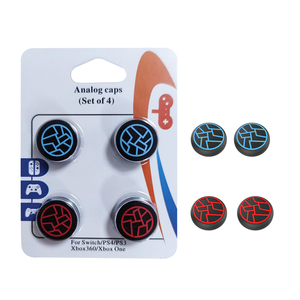 T18 <strong>Custom</strong> 5mm Anti-Slip Soft Silicone Thumbsticks <strong>PS4</strong> PS5 <strong>Controllers</strong> Slim Joystick Grip Cap Slim Texture for Xbox 360 Xbox One - Product Image 4