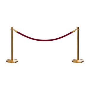 Cổ Điển Vương Miện Bài Hàng Đợi Dây Thép <span class=keywords><strong>Stanchion</strong></span> Vòng Kim Loại Rắn Đứng Đầu Dây Rào Cản - Product Image 4