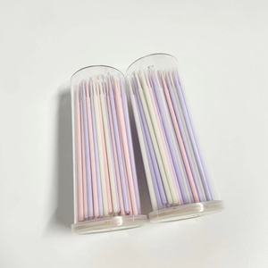 3 Colors Mixed 100pcs/box New Colors of Lash Extensions Disposable Micro <strong>Swabs</strong> Cleaning <strong>Swabs</strong> - Product Image 1
