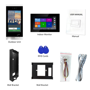 Sistema de intercomunicación IP de seguridad con cámara, videoportero para puerta, para apartamento o construcción