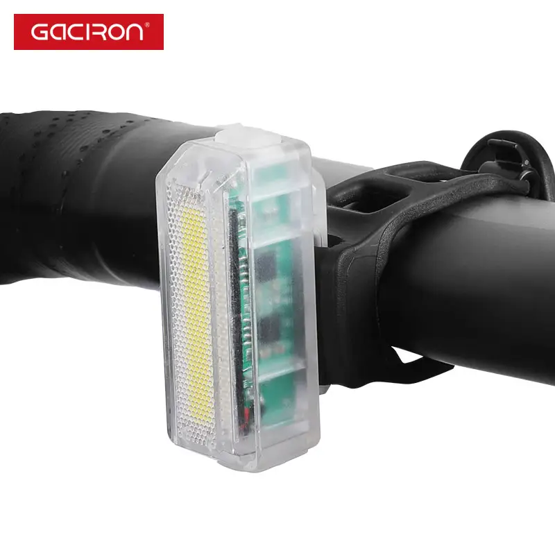 Gaciron 330 градусов COB светодиодный велосипед задний фонарь перезаряжаемые при помощи разъема usb, предупреждение свет велосипеда