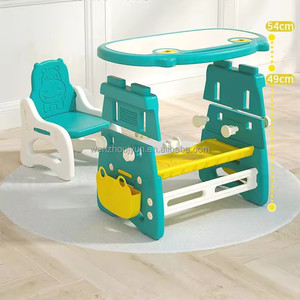 Çocuk ayarlanabilir yükseklik çizim bebek öğrenme sandalye ve masa seti yürümeye başlayan masa ve sandalyeler çocuk masa ve sandalye seti - Product Image 4