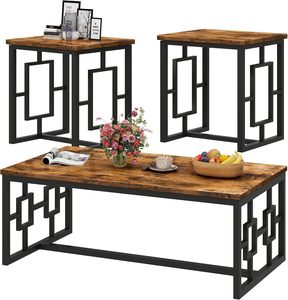 USA Warehouse Free Shipping Coffee <strong>Table</strong> Set Simple Metal Luxury Nordic <strong>Rectangular</strong> Marble Top Coffee <strong>Table</strong> <strong>Nesting</strong> Center <strong>Table</strong> - Product Image 1