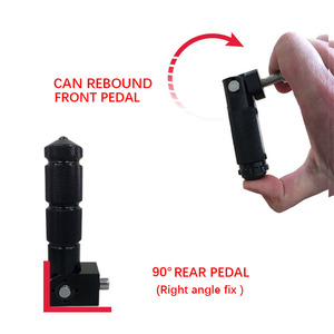 قضيب دعم شامل من الألومنيوم قابل للطي 90 درجة حصري عبر الحدود 8 شامل لمسند القدمين الخلفي للدراجات النارية أنظمة هيكل الدراجات النارية - Product Image 5