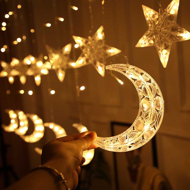 crystal star and moon