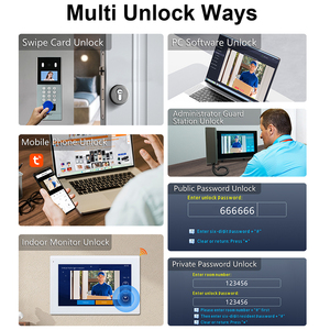UTP Cable Digital <strong>IP</strong> POE Smart Doorbell <strong>Intercom</strong> Citofono Wifi Tuya Touch Screen 7 Inch Audio <strong>Video</strong> <strong>Intercom</strong> <strong>System</strong>