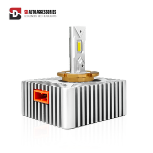 SD-D5S Car <strong>LED</strong> Headlight Assembly 6000K Aluminium Projector Lens with DRL &amp; Sequential Turn Signal
