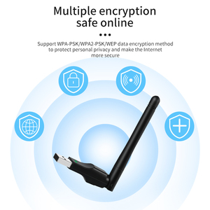 经典2.4GHz无线USB适配器150Mbps 802.11n迷你USB Wifi适配器无线N LAN网卡 - Product Image 6