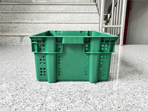 Wholesale Price <strong>Nesting</strong> <strong>Crate</strong> 23.6&quot; X 15.7&quot; X 8.67&quot; Reusable Heavy Duty Plastic <strong>Crate</strong> for Fruit and Vegetable - Product Image 4