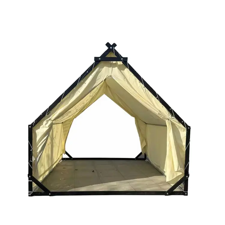 Khu nghỉ mát ngoài trời khách sạn tam giác Lều Khu cắm trại không thấm nước phòng duy nhất cắm trại Lều Nhà hàng bằng gỗ lều