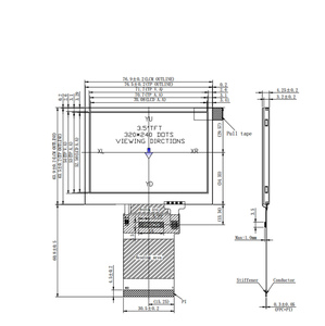 Pantalla táctil resistente de alta calidad, módulo LCD TFT de 320 pulgadas, 240x3,5 puntos, RGB, HX8238D - Product Image 5