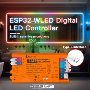2025 New ESP32 WLED Led Controller with Mic and Extra Extended Ports for DIY Settings and <strong>Program</strong> Debugging Gledopto - Product Image 6