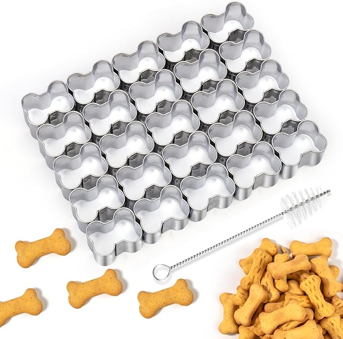 Silver Dog Bone Cookie Cutter