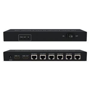 1080P HDMI 60mエクステンダー用1x6ループ出力機能1入力6出力ビデオスプリッタコンバータPOE電源圧縮なし - Product Image 4