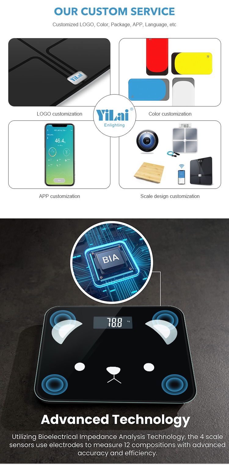 High Accuracy 180kg 396lb BMI Smart Body Scale Fat Percentage Analyzer Body Fat Mass