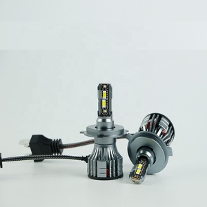 หลอดไฟหน้า LED สำหรับรถยนต์กำลังสูงหลอดไฟ LED H4 6000K หลอดทองแดงคู่หลอดไฟหน้ารถ