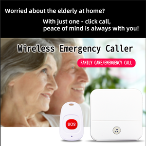 Interfono de audio inalámbrico 60 Música polifónica Funciones de llamada SOS Cuidado de ancianos Sistema de seguridad para el hogar Botón de cordón Intercomunicador - Product Image 6