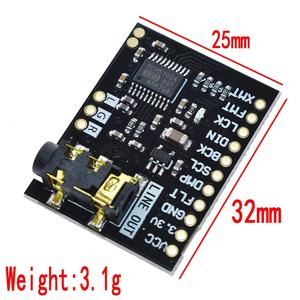 For <strong>Raspberry</strong> <strong>Pi</strong> pHAT Sound Card I2S interface PCM5102 DAC Module 24-bit Audio Board With Stereo Jack Beyond ES9023 PCM1794 - Product Image 2