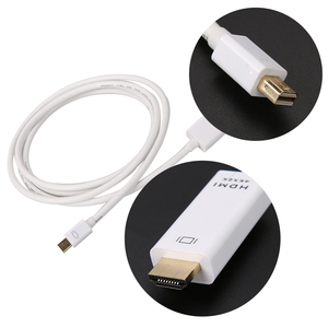 1.8m 6FT Thunderbolt MiniDisplayPortディスプレイポートミニDPオス-HDMIオスコンバーターケーブル (Apple Mac Macbook Mac Pro用) - Product Image 2