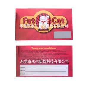 さまざまな賞品を含むスクラッチコード宝くじチケットカードの印刷 - Product Image 2