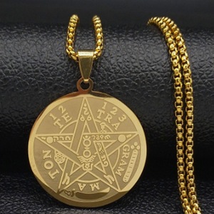 <strong>Supernatural</strong> Pentacle Pentagram Pendant Necklace Witch Protection Star Amulet Necklace - Product Image 1